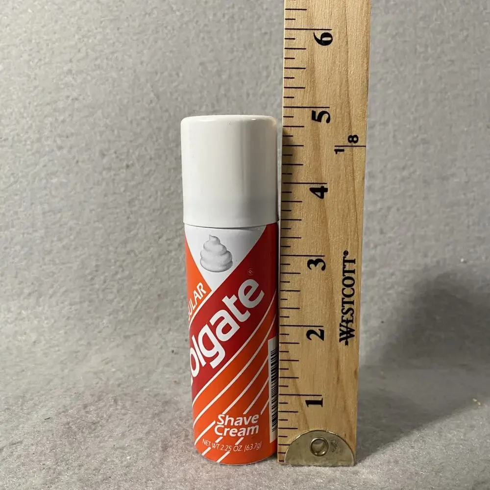 New Vintage Colgate Shaving Shave Cream Regular 2.25 oz Travel Size Film Prop